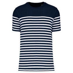 T-shirt Marini&egrave;re bio K3033 NAVY/WHITE STRIPES SENAS