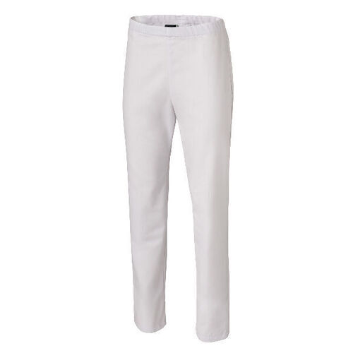 Pantalon blanc P/C taille &eacute;lastique