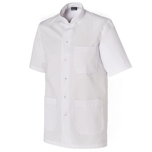 Tunique Homme Col Officier MC Blanche
