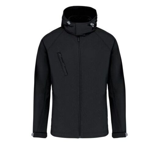 Veste softshell &agrave; capuche amovible homme