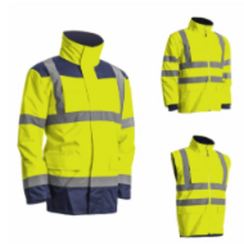 PARKA JAUNE/MARINE HV