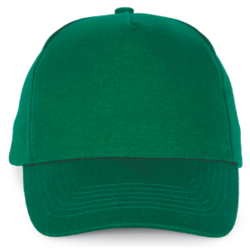CASQUETTE COTON 5 PANNEAUX KELLY GREEN