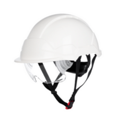 CASQUE PHOENIX VISIERE COURTE LUNETTES INTEGREES JUGULAIRE 4 PTS SERRAGE CREMAILLERE