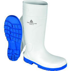 Bottes de s&eacute;curit&eacute; KEMIS S4 SRC CI BLANC BLEU SENAS