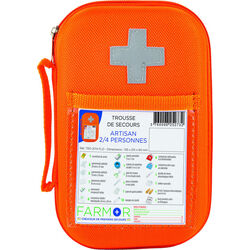 Trousse secours fluo ARTISAN 2/4 PERSONNES SENAS