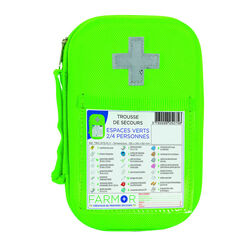 Trousse secours fluo ESPACES VERTS SENAS