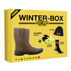 Box bottes fourr&eacute;es cuir + gants + chaussettes + bonnet SENAS